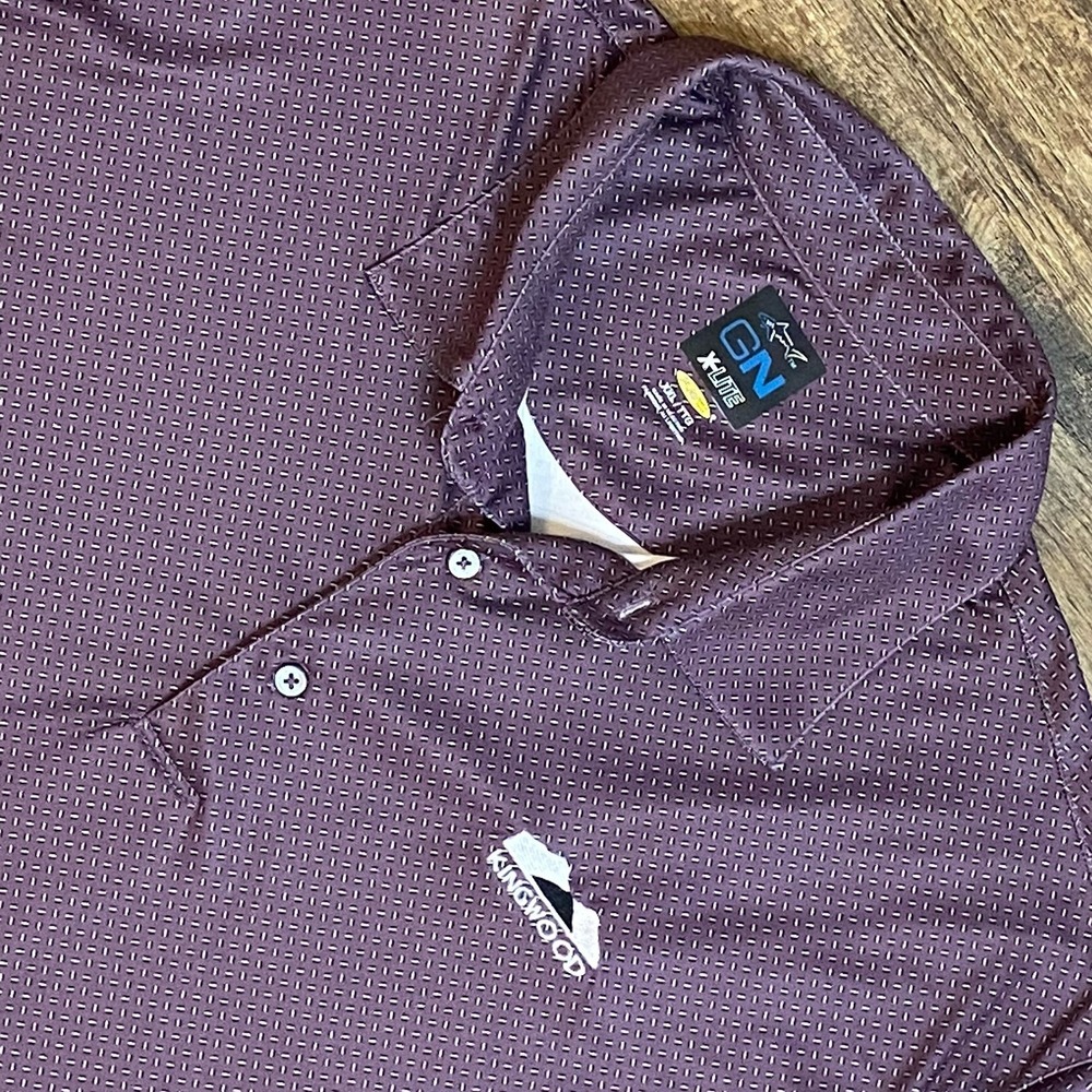 Greg Norman XXL X-Lite PlayDry Golf Polo Performance Purple Kingwood Golfcore